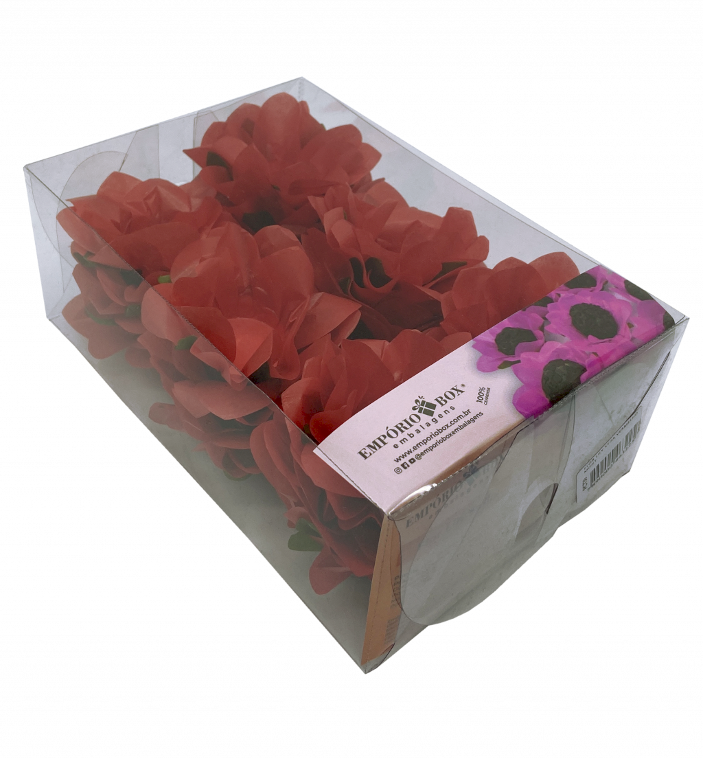 FLOR LILY SEDA VERMELHO C/30UND