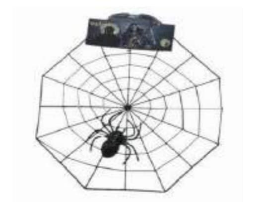 ENFEITE DECORATIVO TIPO TEIA DE ARANHA 30CM