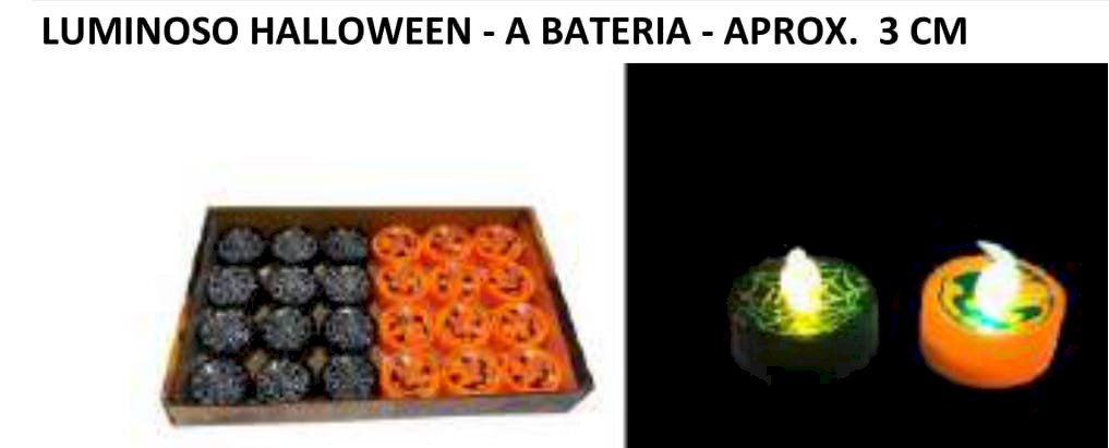 LUMINOSO HALLOWEEN - A BATERIA - APROX. 3 CM
