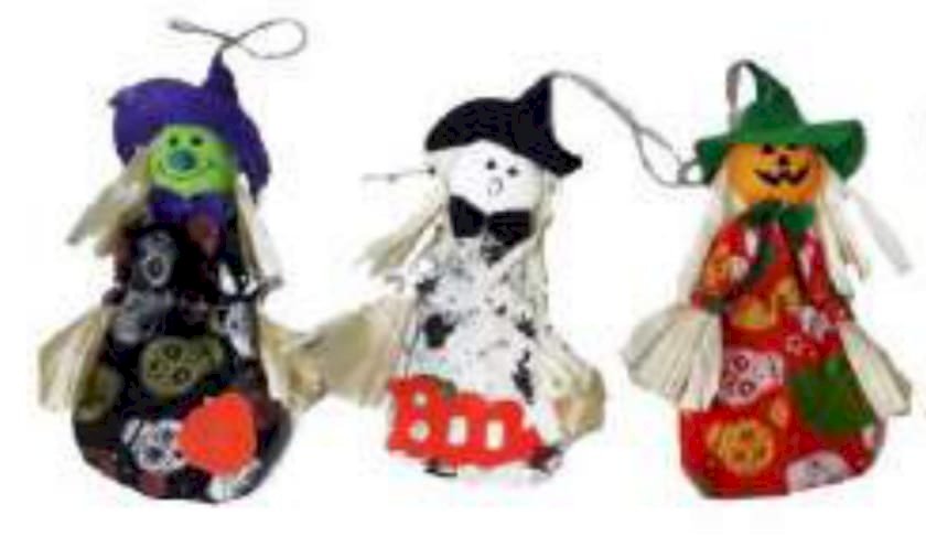 DECORATIVO BRUXINHAS ABOBÓRAS - APROX 23 CM