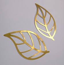 FOLHAS VAZADAS DE PAPEL LAMINADA 6CM C/10