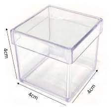 CAIXA ACRILICA 4X4 C/10 UNIDADE
