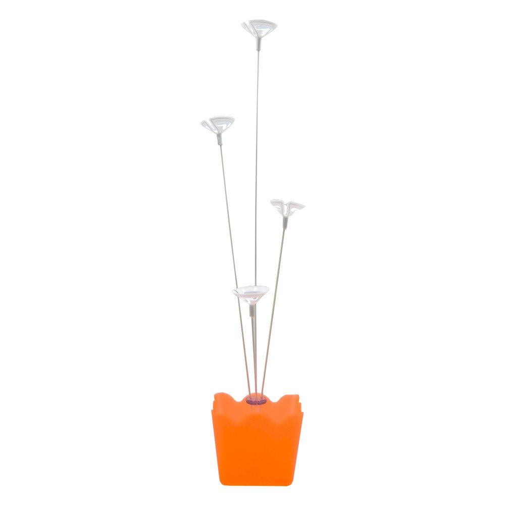SUPORTE PARA BALOES CACHEPOT 4 HASTES LARANJA FLUORESCENTE