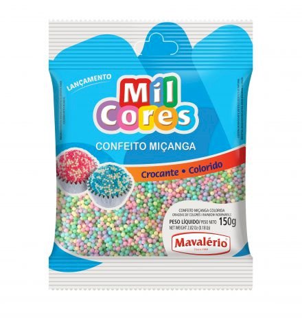 CONFEITO MIÇANGA COLORIDA “BABY” Nº 0 MIL CORES 150G