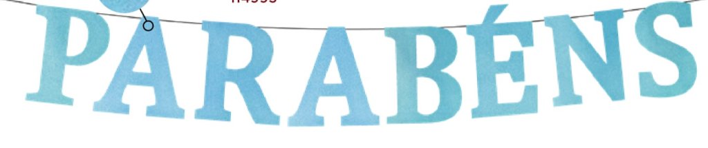 FAIXA PARABENS AZUL CLARO 12CM