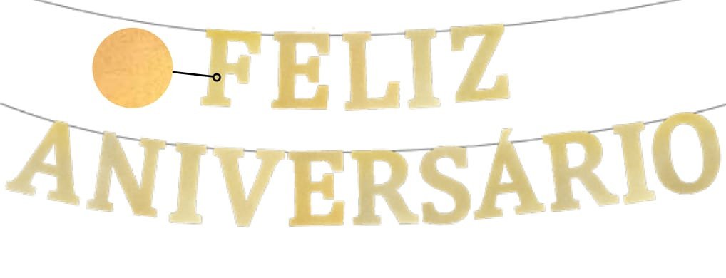 FAIXA FELIZ ANIVESÁRIO DOURADA