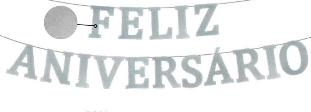 FAIXA FELIZ ANIVESÁRIO PRATA
