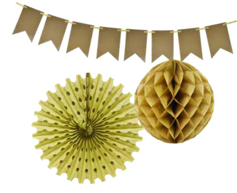 BANDEIROLA COLMEIA PAPEL SEDA ESTRELA DOURADA