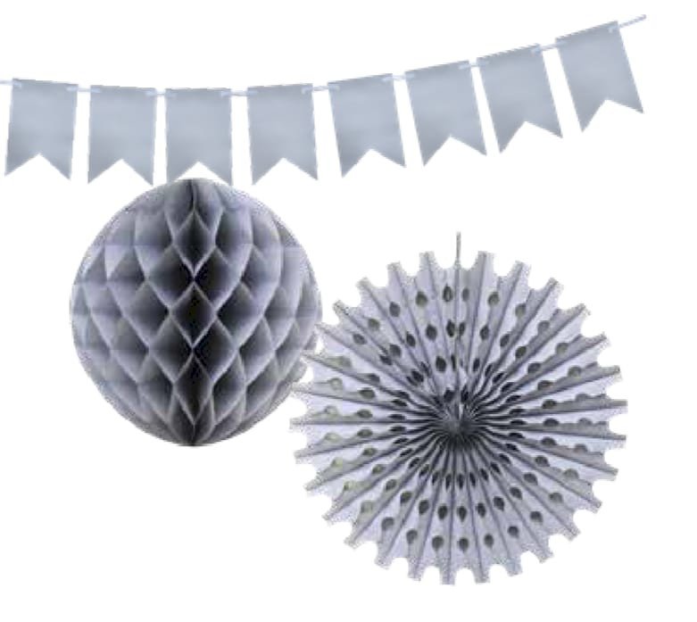 BANDEIROLA COLMEIA PAPEL SEDA ESTRELA PRATA