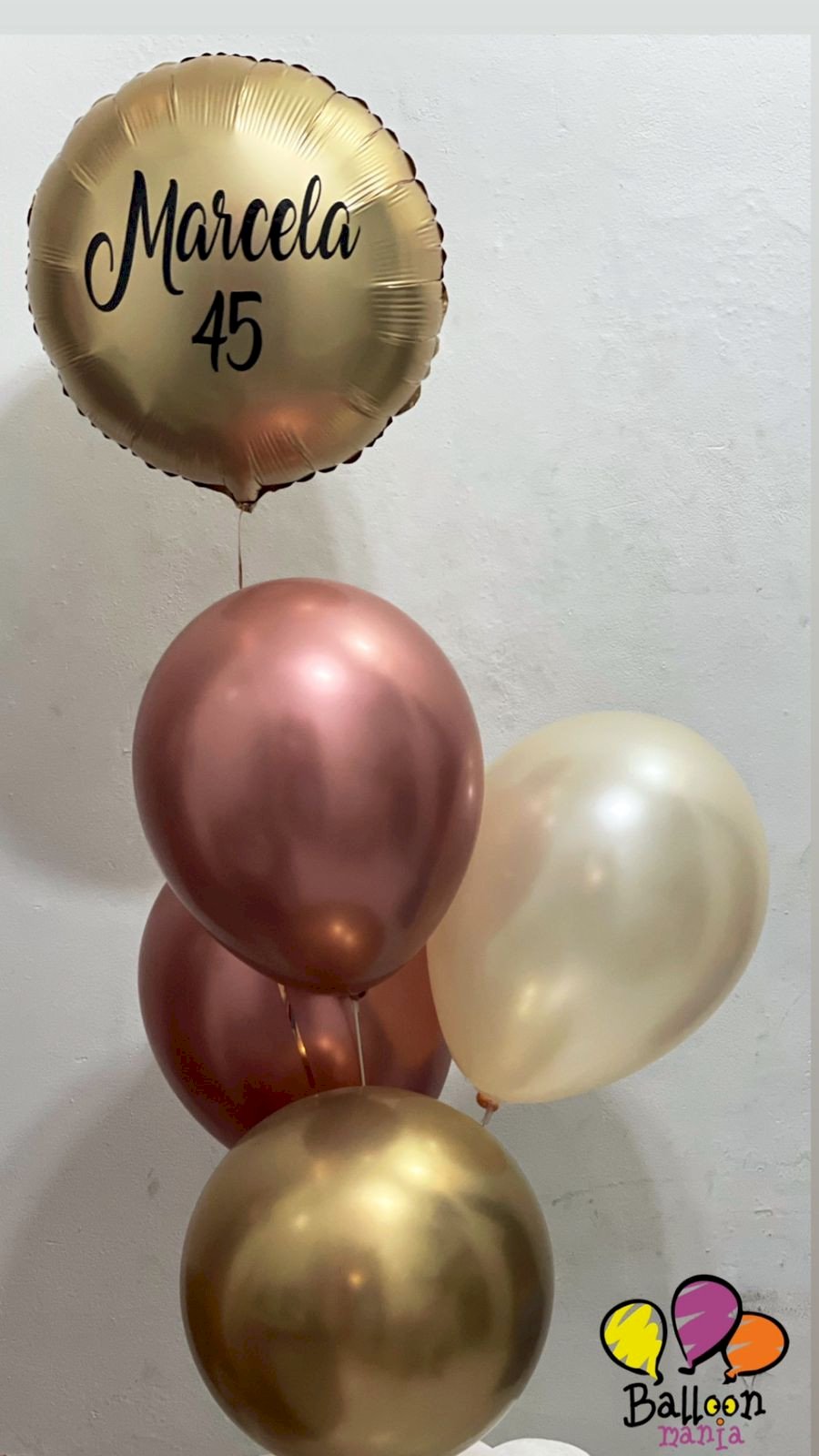 ARRANJO BALOES 18¨ METALIZADO COM GAS HELIO 