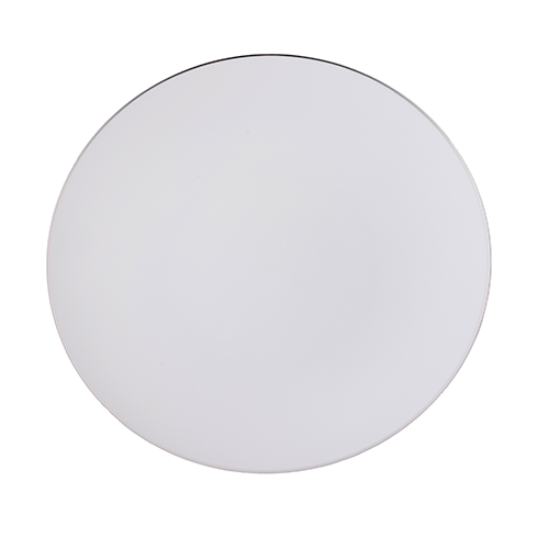 PRATO REFEIÇÃO BRANCO C/ FIO PRATA 26CM C/6 B0925