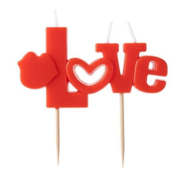 VELA LOVE VERMELHA V195 MAE