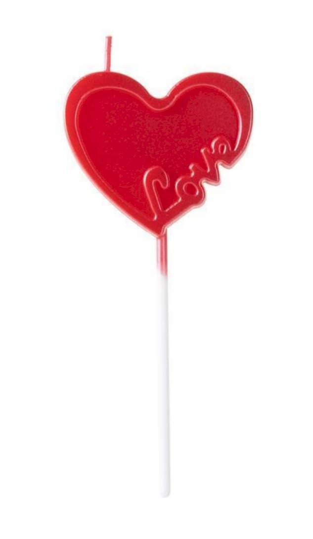 VELA CORAÇÃO LOVE METALIZADA MAE V196