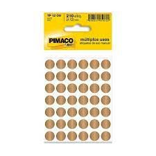 ETIQUETA PIMACO TP12 OURO 210UND