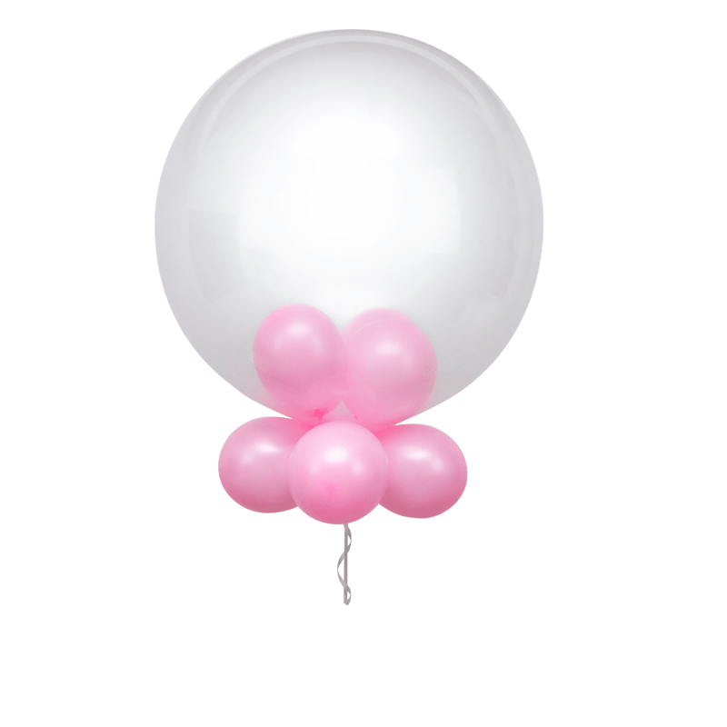 BALAO LATEX KIT BUBBLE ROSA 09 un.