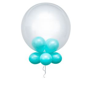 BALAO LATEX KIT BUBBLE AZUL 09 un.