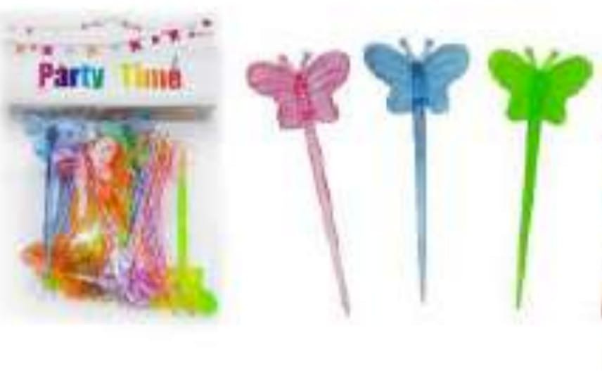 PALITO DECORATICO PARA PETISCOS BORBOLETAS