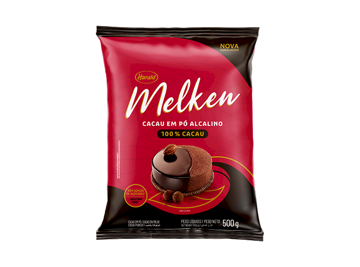 CACAU PO ALCALINO 100% MELKEN 500G