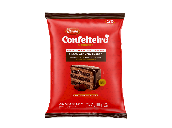 GOTAS CHOCOLATE CONFEITEIRO 1,01KG MEIO AMARGO