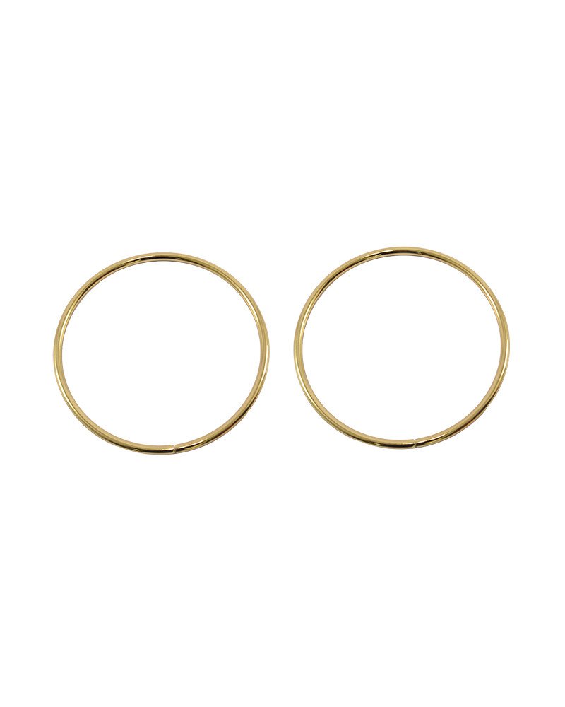 ALÇA METAL REDONDA DOURADA PAR