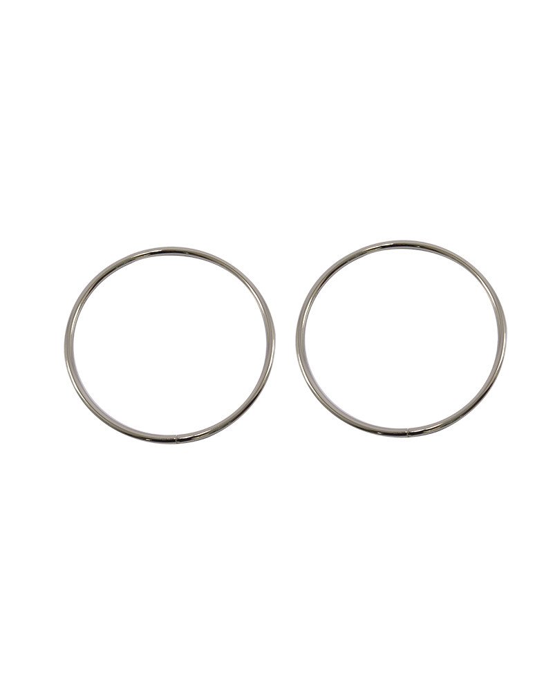 ALÇA METAL REDONDA PRATA PAR