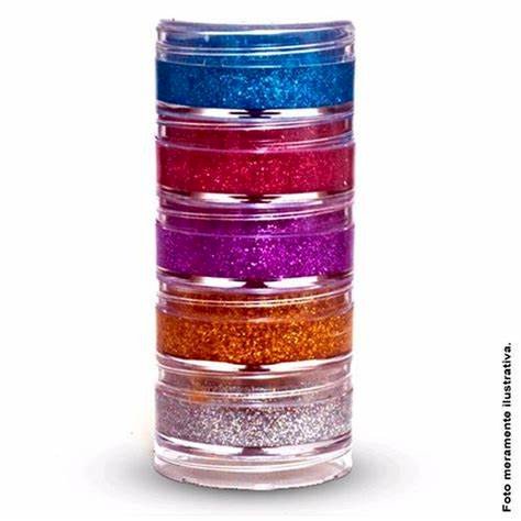 GLITTER PO CREMOSO5 CORES