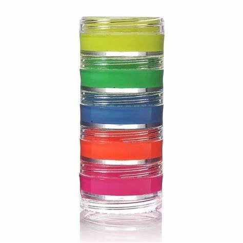 TINTA CREMOSA FACIAL FLUORESCENTE 5 CORES