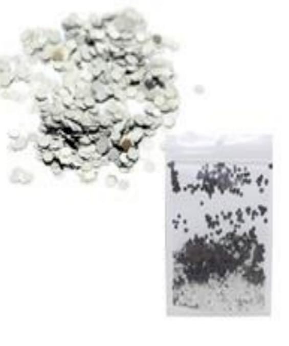 GLITTER 3MM PARA BALÃO PRATA