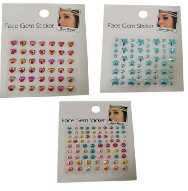 CARTELA ADESIVO PEDRA FACIAL 