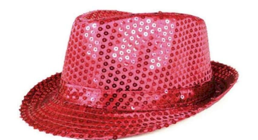 CHAPEU MALANDRO COM LANTEJOULA CORES SORTIDAS