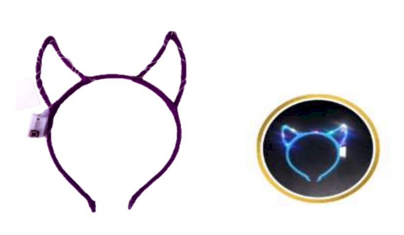 TIARA GATINHO LED