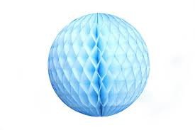 BOLA DE PAEL DECORATIVA CORES DIVERSAS REVELACAO 8