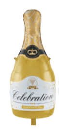 BALAO CHAMPAGNE DOURADO 44X86,5CM