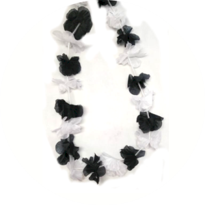 COLAR HAVAIANO PRETO E BRANCO