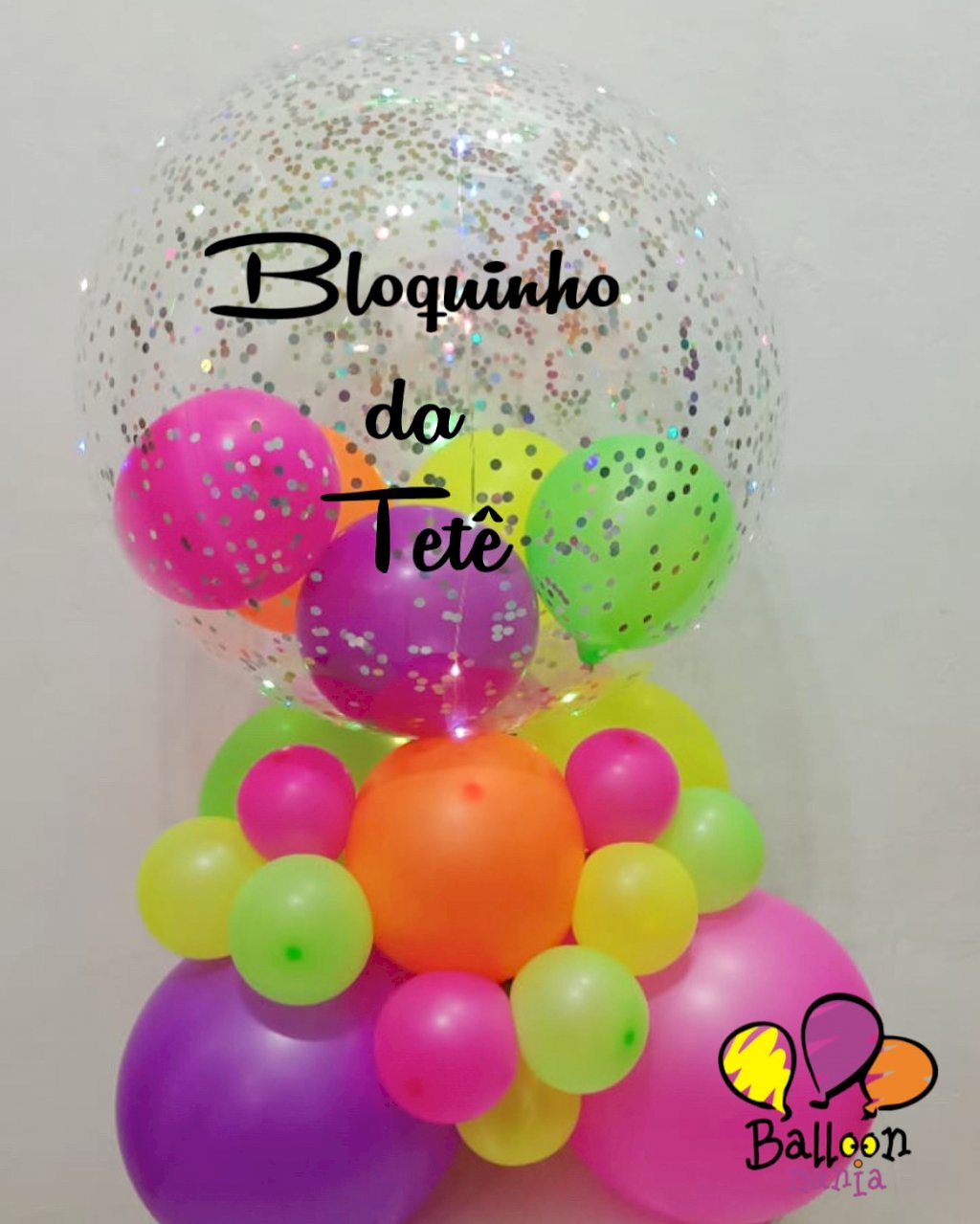 ARRANJO BALAO BUBBLE CARNAVAL 23598649
