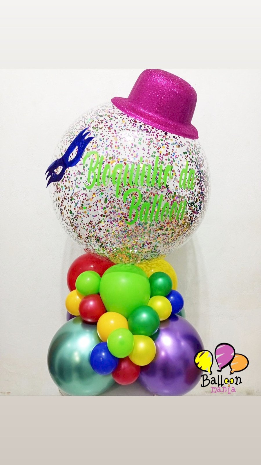 ARRANJO BALAO BUBBLE CARNAVAL 238942656