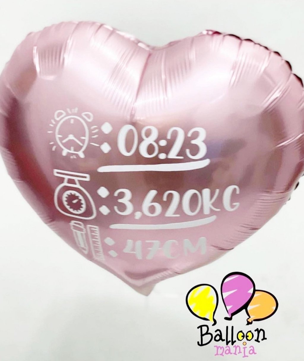 BALAO METALIZADO 18¨ADESIVADO GAS HELIO REVELACAO