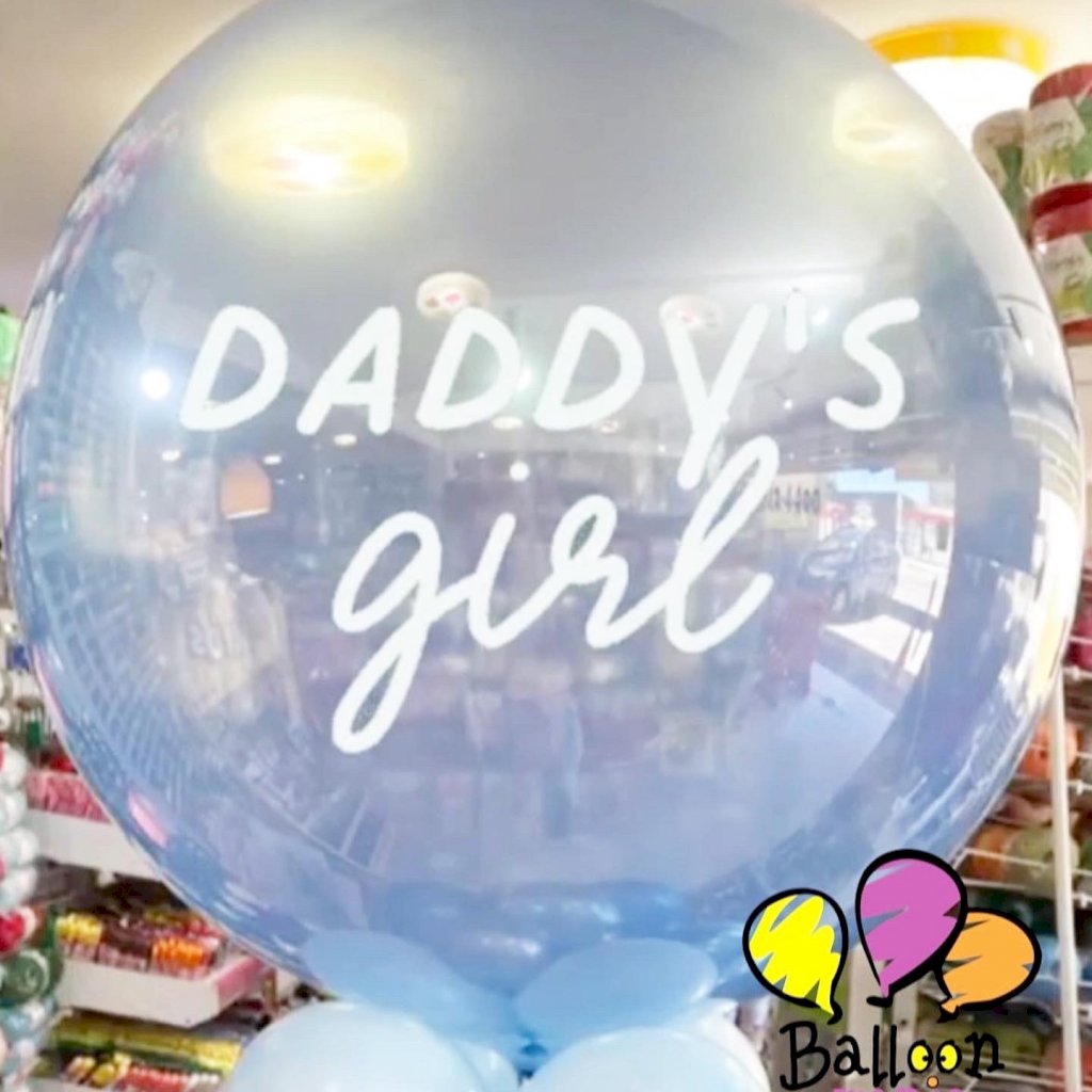 BALAO BUUBLE REVELACAO ADESIVADO  SEM GAS HELIO