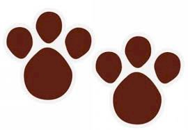 PEDADINHAS DE COELHO PASCOA 11,5CM C/10UND (NAO ADESIVO)