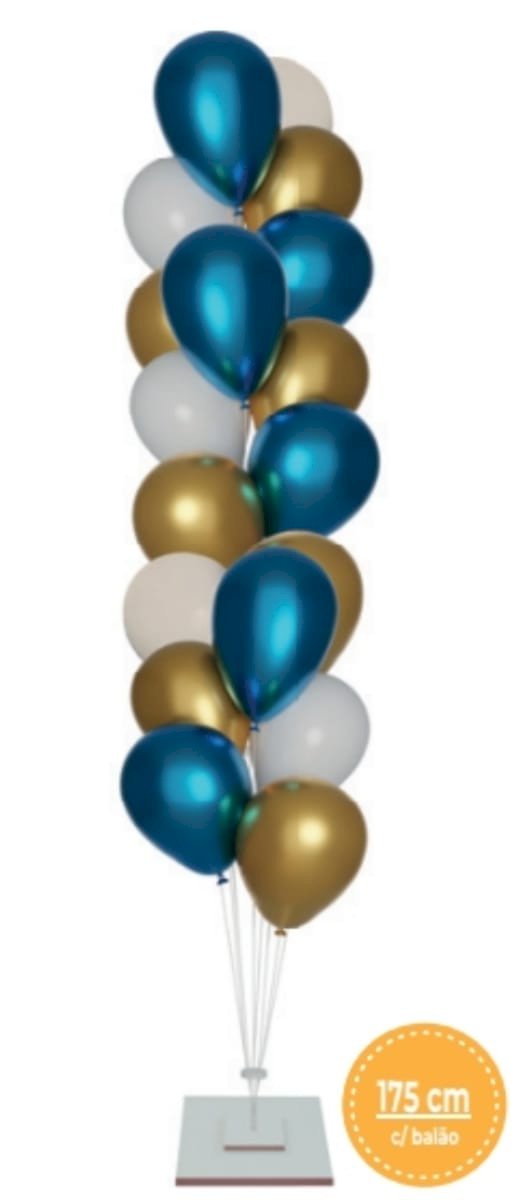 GRIN HOLDER MDF BRANCO C/18 HASTES PARA BALÕES