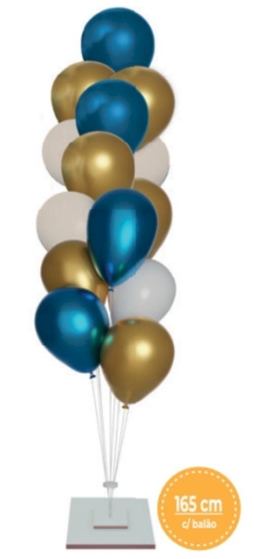 GRIN HOLDER MDF BRANCO C/14 HASTES PARA BALÕES