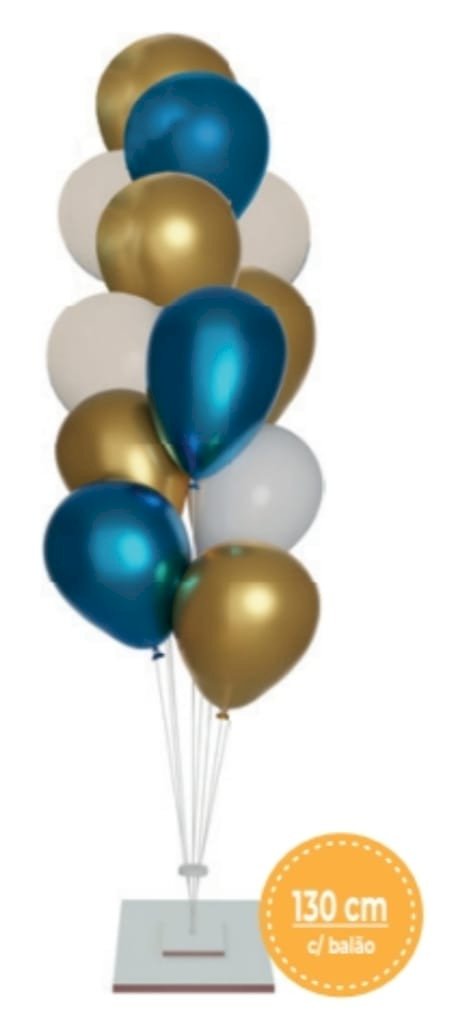 GRIN HOLDER MDF BRANCO C/12 HASTES PARA BALÕES