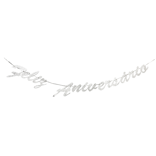 FAIXA FELIZ ANIVERSARIO PRATA HA316