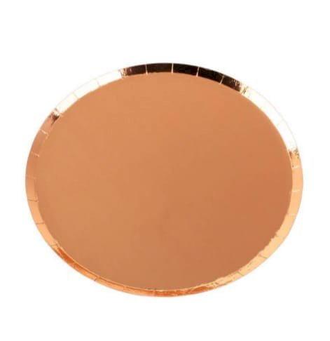 PRATO PAPEL LISO ROSE GOLD C/8 MY075P