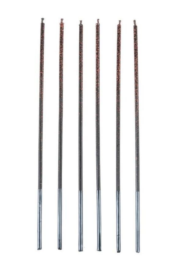 VELA PALITO GIGANTE VERMELHA C/GLITTER 17CM C/6 V198