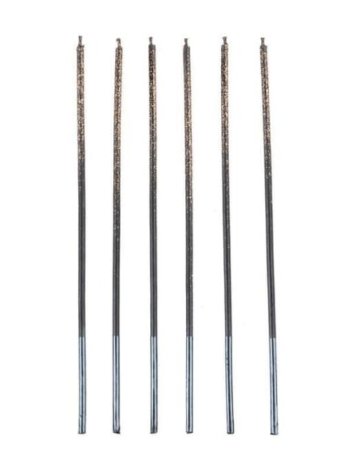 VELA PALITO GIGANTE COBRE C/ GLITTER 17CM C/6 V208