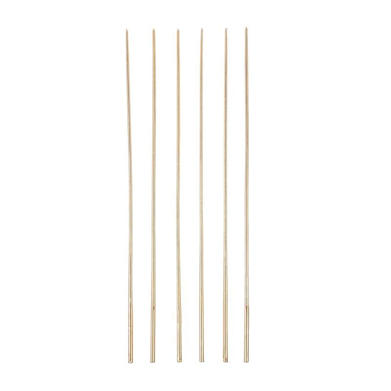 VELA PALITO SUPER GIGANTE DOURADA 35CM C/6 V201