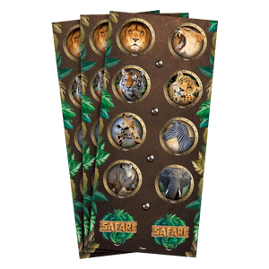 ADESIVO REDONDO FESTA SAFARI C/30UND