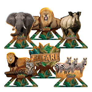 DECORACAO DE MESA FESTA SAFARI C/6UND