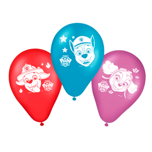 BALAO LATEX REDONDO 9 POLEGADAS PATRULHA CANINA C/25UND